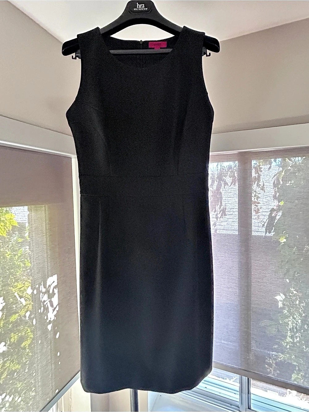 Hugo Boss Black Mini Dress Size 8 altered to a 6 waist, Like New
